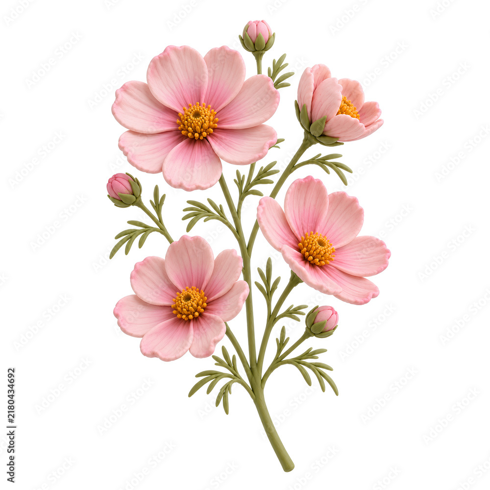Obraz premium Stunning Cosmos Flower Polymer 