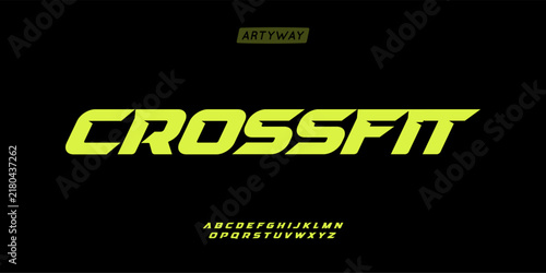 sporty italic alphabet, wide bold font for powerful dynamic lettering, swift automotive logo, energetic daring headline, car racing branding. Vector typeset.