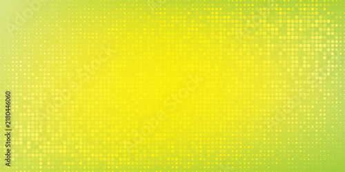 Abstract Yellow and Green Halftone Dotted Background eps10
