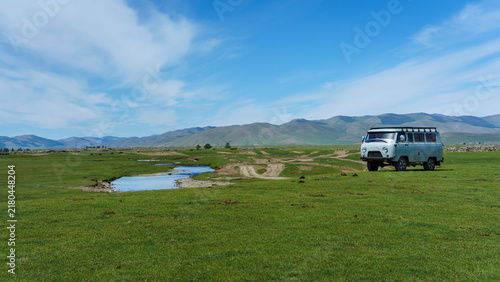 Offroad Van in Mongolia 