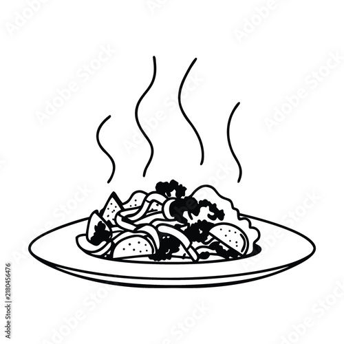 Fresh vegetables stir-fried with savory chop suey