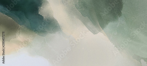 Abstract picturesque background with paint strokes and splashes	
