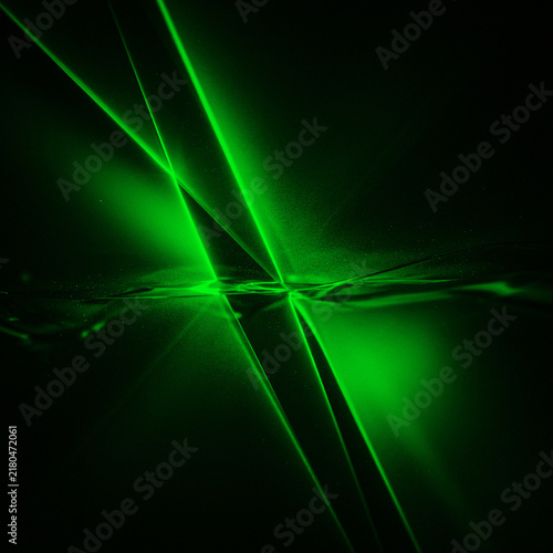 abstract background with green lines