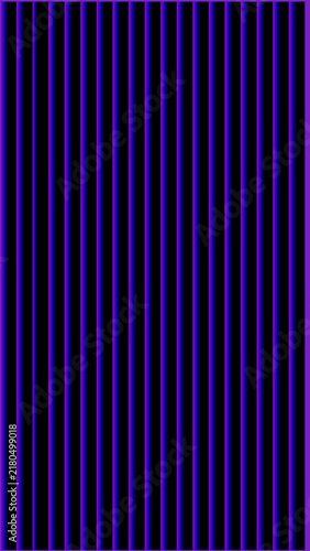 Purple and Blue Neon Vertical Stripes on Black Abstract Technology Background