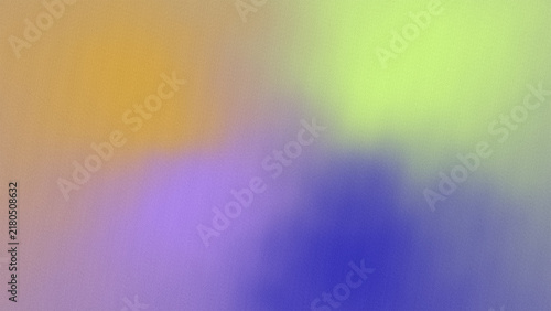 Abstract gradient background, with soft color, transitions in yellow, lime green, purple, and blue featuring, a subtle grainy, texture overlay