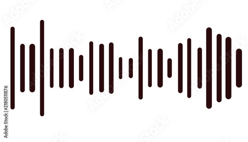 Simple Sound Wave Icon Transparent Background
