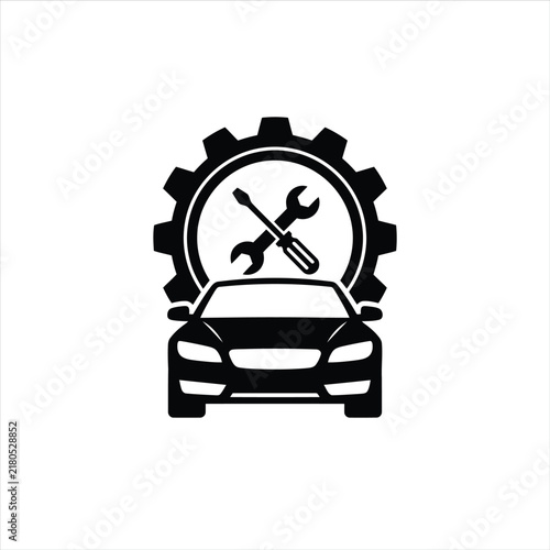 Car Gear Automotive Repair Maintenance Icon