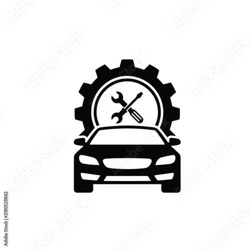 Car Gear Automotive Repair Maintenance Icon