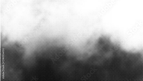 Gradient halftone. Abstract gradient background of black dots. Halftone wave. Vector illustration.