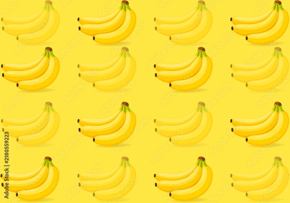 seamless pattern of bananas
