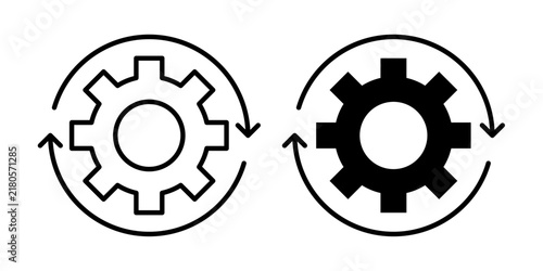 Workflow Icon represents a sequence of tasks, steps, and processes connected to complete a workflow. Ideal for business, project management, operations, and process planning.