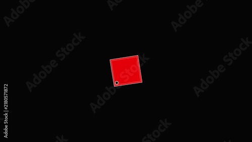 15% Discount Sale Tag Animation Hanging on Black Background HD Video,