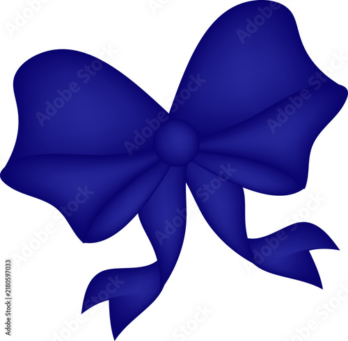 Blue Ribbon Bow Illustration. This aesthetic Blue Ribbon Bow is best for invitations, dinner menu cards, gift wraps, Flyers, Party Templates, etc. 