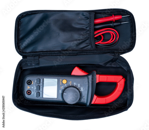 Bild auf Leinwand Clamp Meter, Multimete Digital, on transparent background.