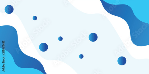 abstract fluid banner background with blue color. vector illustration
