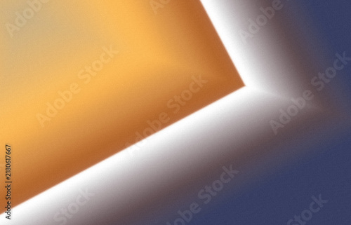 Abstract gradient composition featuring orange white and blue color blocks