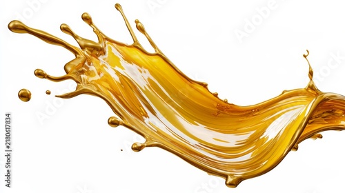 Golden Liquid Splash