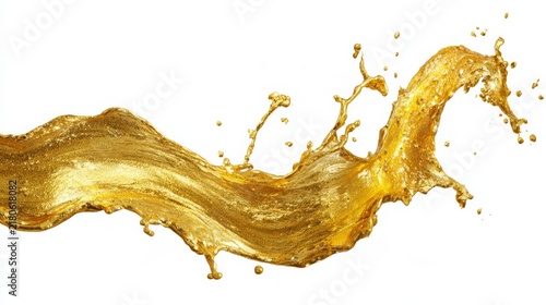 Golden Liquid Splash