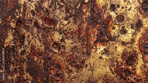 Corroded Rusty Metal Surface Grunge Texture Background