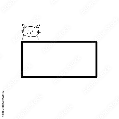 Cute cat frame 