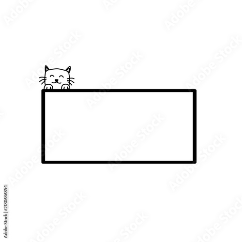 Cute cat frame 