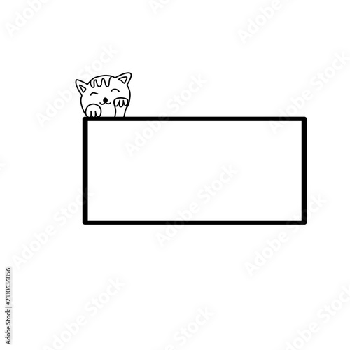 Cute cat frame 
