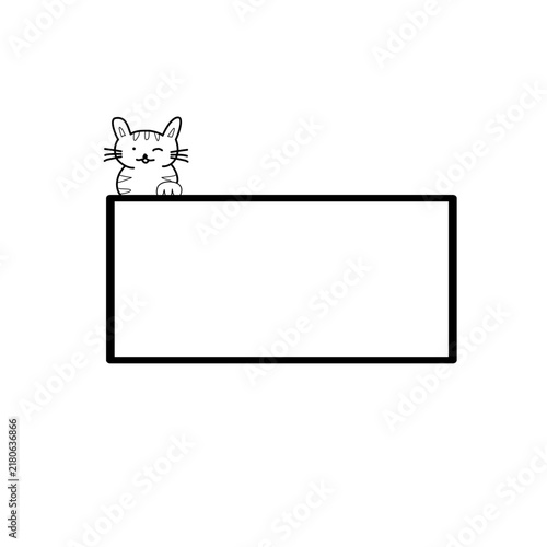 Cute cat frame 
