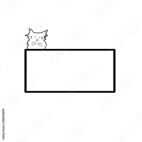 Cute cat frame 
