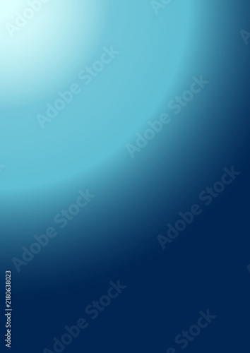Smooth radial gradient background transition from bright cyan to deep navy blue 
