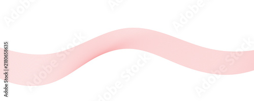Canvas Print Horizontal red wave band abstract pattern illustration