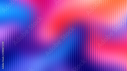Cuadro en lienzo Abstract blend of vibrant pastel colors flowing through textured glass with soft