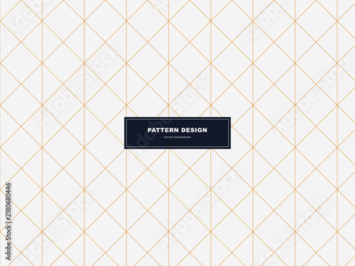 Minimalist geometric diamond pattern with thin gold lines on a white background