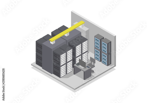 Isometric Industrial Building and Facility