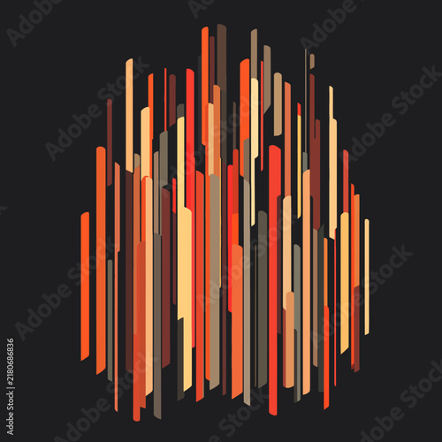 Abstract vertical lines color gradient pattern