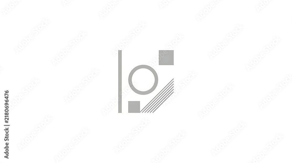 Obraz premium Minimalist abstract mockup background featuring clean geometric line art elements on a simple white surface for creative design projects