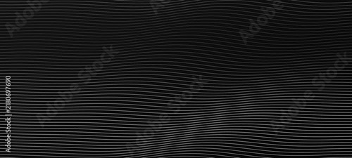 Abstract digital signal visualization with horizontal white line patterns