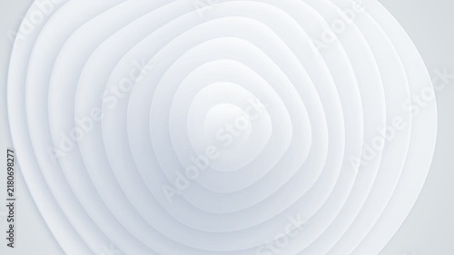 Abstract white background with layered concentric circles in soft gradients