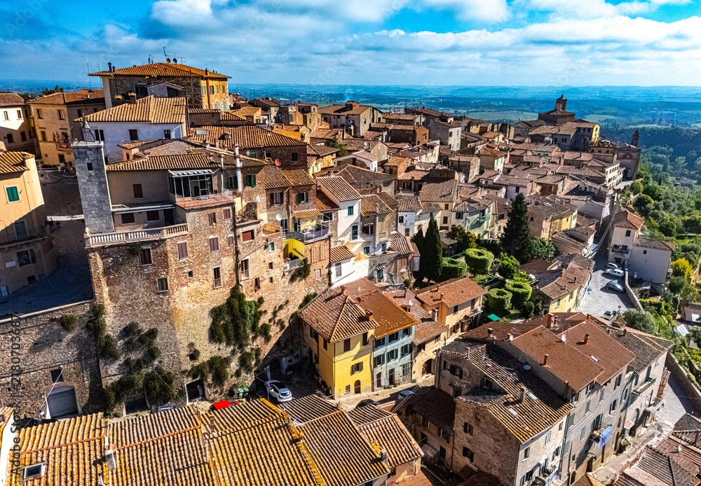 Obraz premium Chianciano Terme, in the province of Siena,Tuscany, Italy