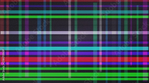Abstract digital glitch art with vibrant intersecting horizontal lines
