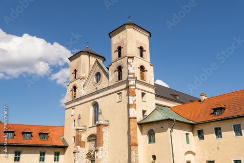 Quadro su tela Benedictine Abbey in Tyniec, Opactwo Benedyktynow w Tyncu, Krakow, Poland