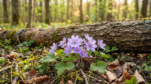 Vibrant spring renewal showing conservation and nature's equilibrium in a forest.