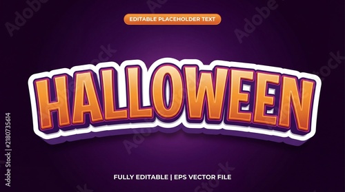 halloween editable text effect