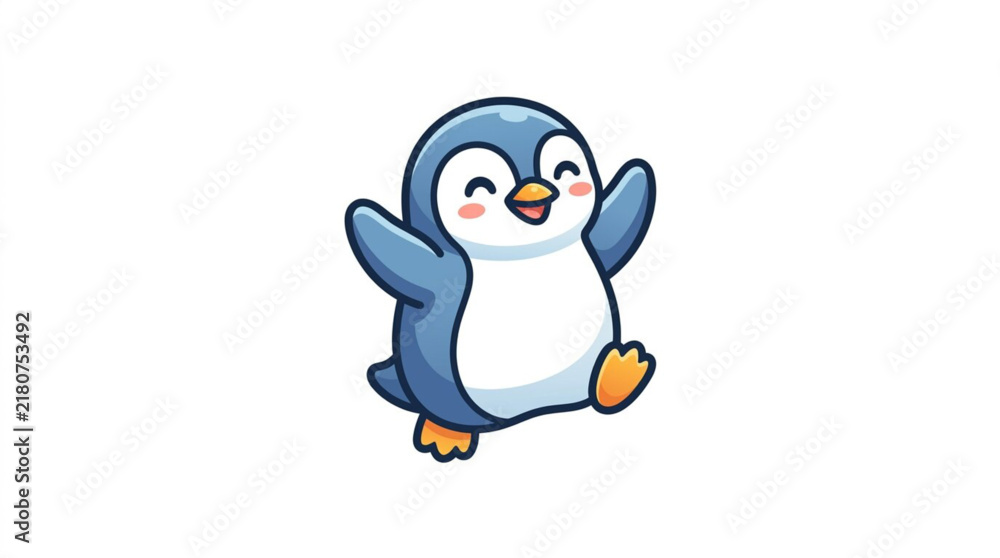Obraz premium penguin on white background