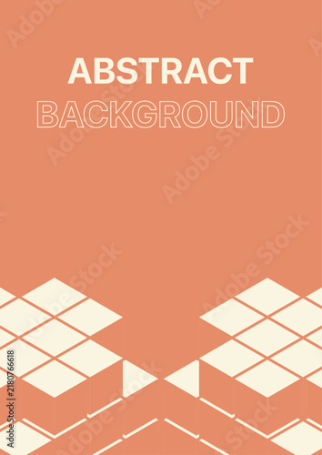 Abstract Geometric 3D Cube Background