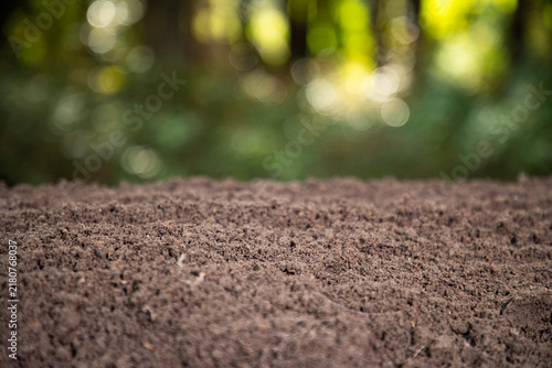 Konstfotografi Soil texture fills brown ground