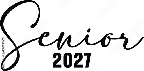 Senior 2027 PNG, Class of 2027 Graduation SVG