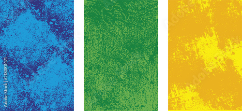Bold Grunge Texture Background Set