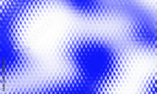 Blue halftone dots pattern texture