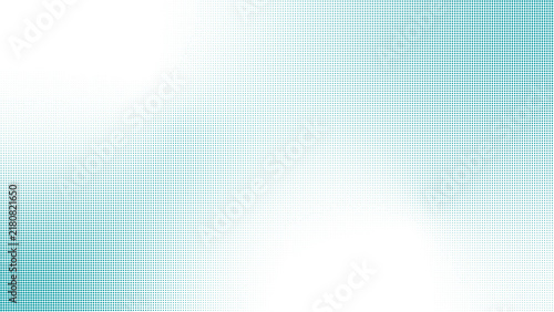 Blurred teal blue circles on a bright light background