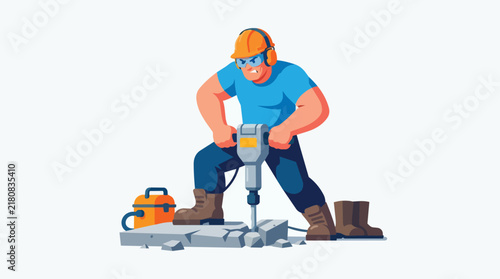 Construction worker using jackha… 202609042157